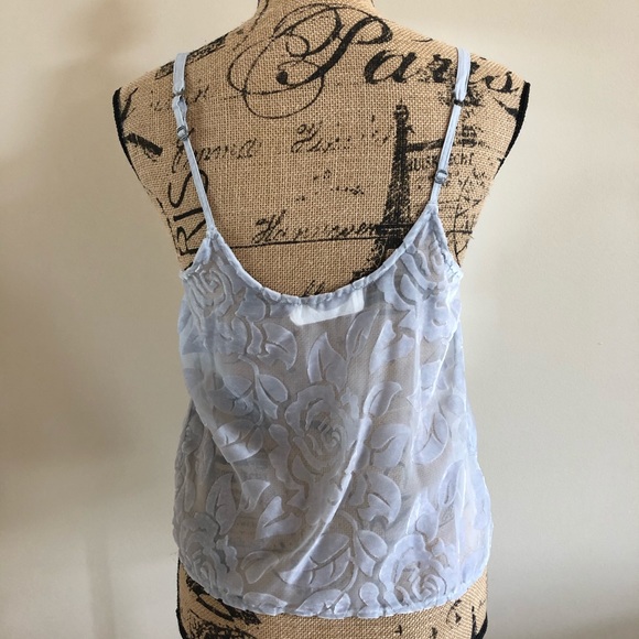 ABERCROMBIE grey rose sheer velvet cami - Picture 3 of 4